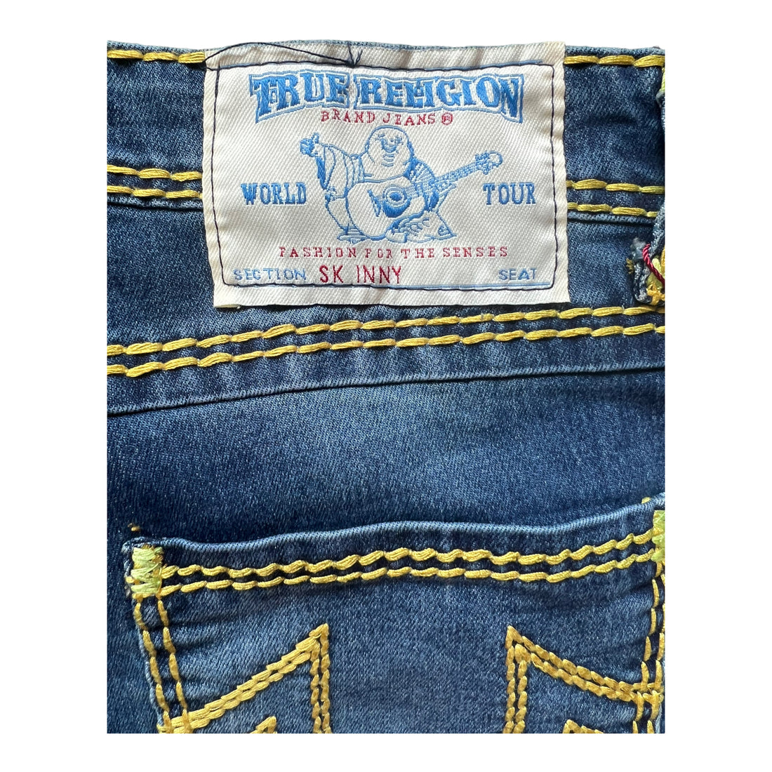 Y2K TRUE RELIGION BILLY BIG T MID RISE SKINNY JEANS URBAN COWBOY DENIM ‘28’