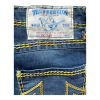 Y2K TRUE RELIGION BILLY BIG T MID RISE SKINNY JEANS URBAN COWBOY DENIM ‘28’