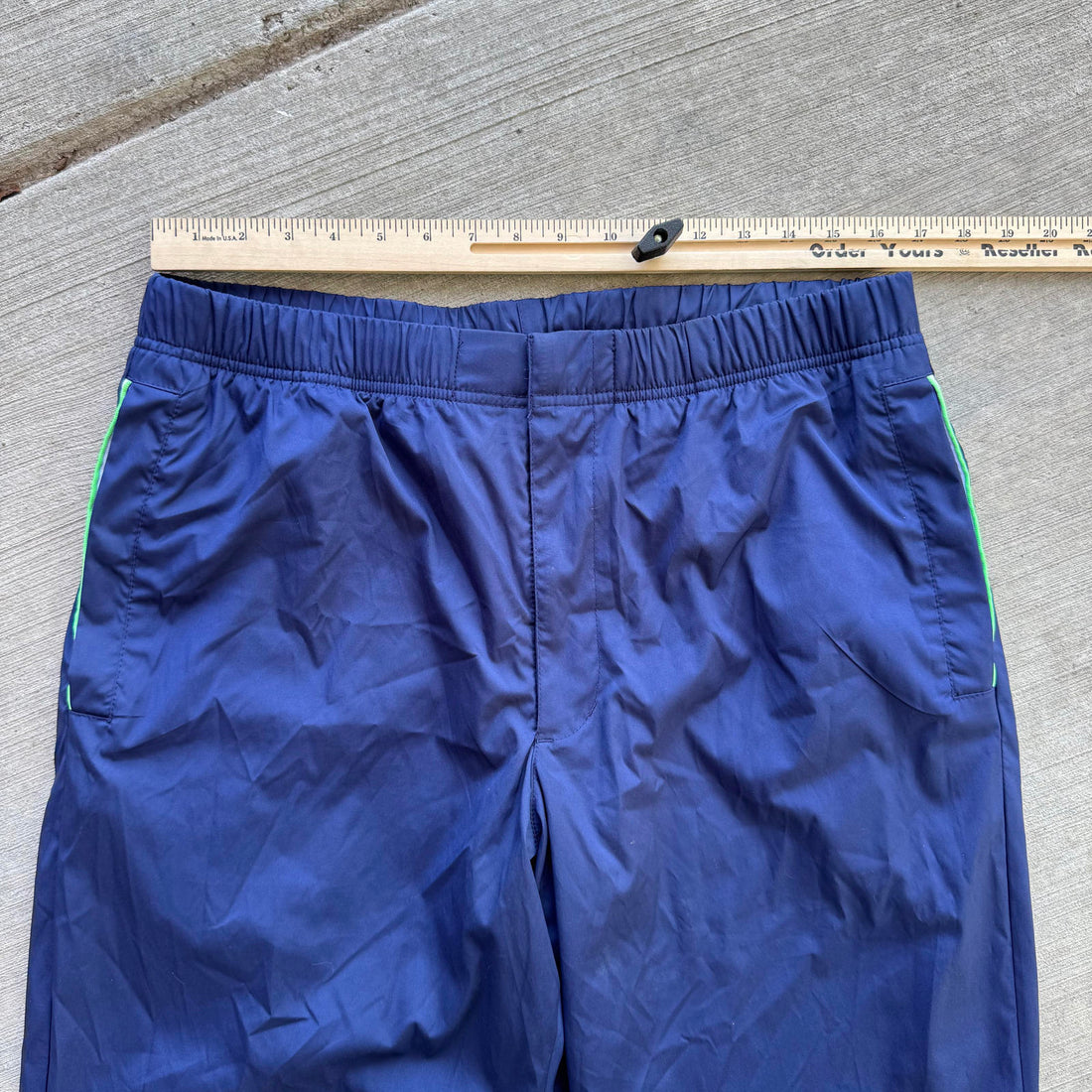 Vintage 2000's Polo Ralph Lauren Navy Green Polyester Track Pants Large