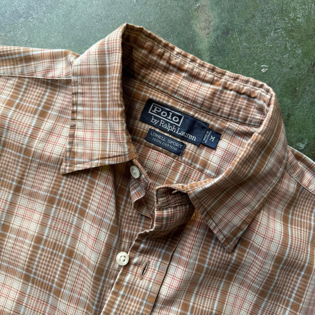 Vintage Polo Ralph Lauren Lowell Sport Button Up Brown M