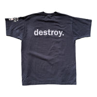 CREATE & DESTROY T-SHIRT BLACK ‘XL’ - 1990S