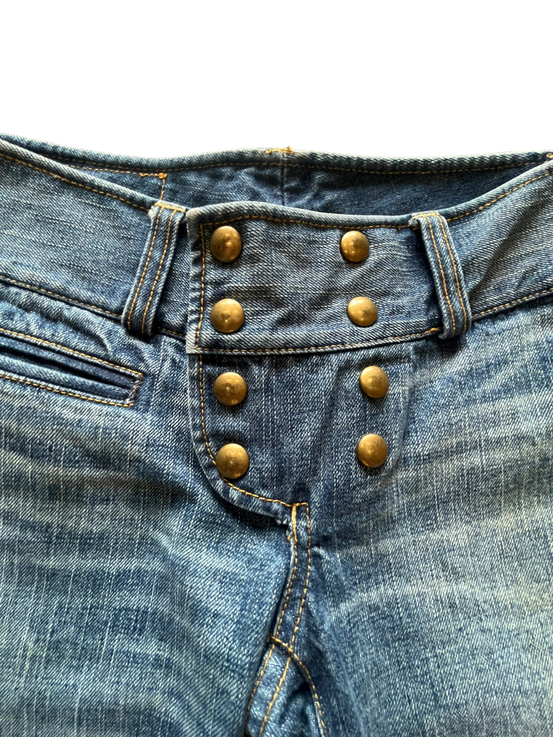 Y2K RALPH LAUREN RUGBY BUTTON FRONT JEANS WAIST 30 - 2000S