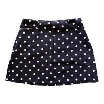 90’S POLKA DOT POCKET SKIRT BLACK/WHITE ‘26’ - 1990S