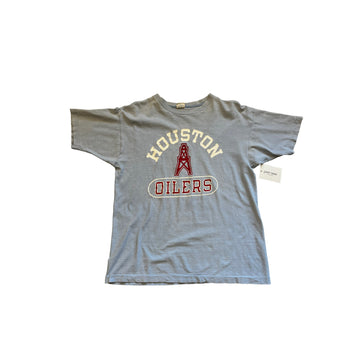 1970’S HOUSTON OILERS CHAMPION BLUE BAR TEE - LARGE