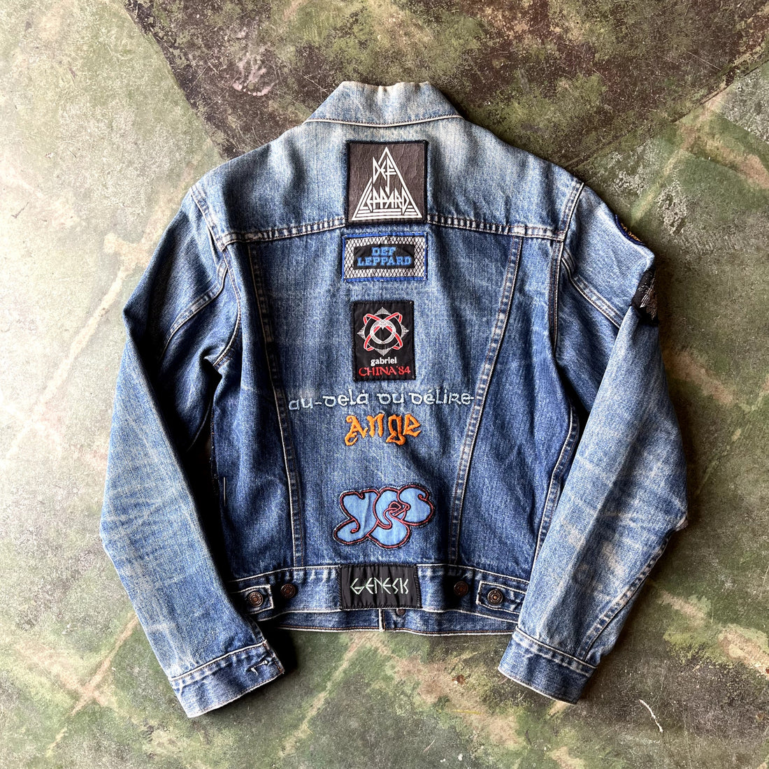 Vintage 1980s Levis Type 3 Denim Jacket Patchwork Medium