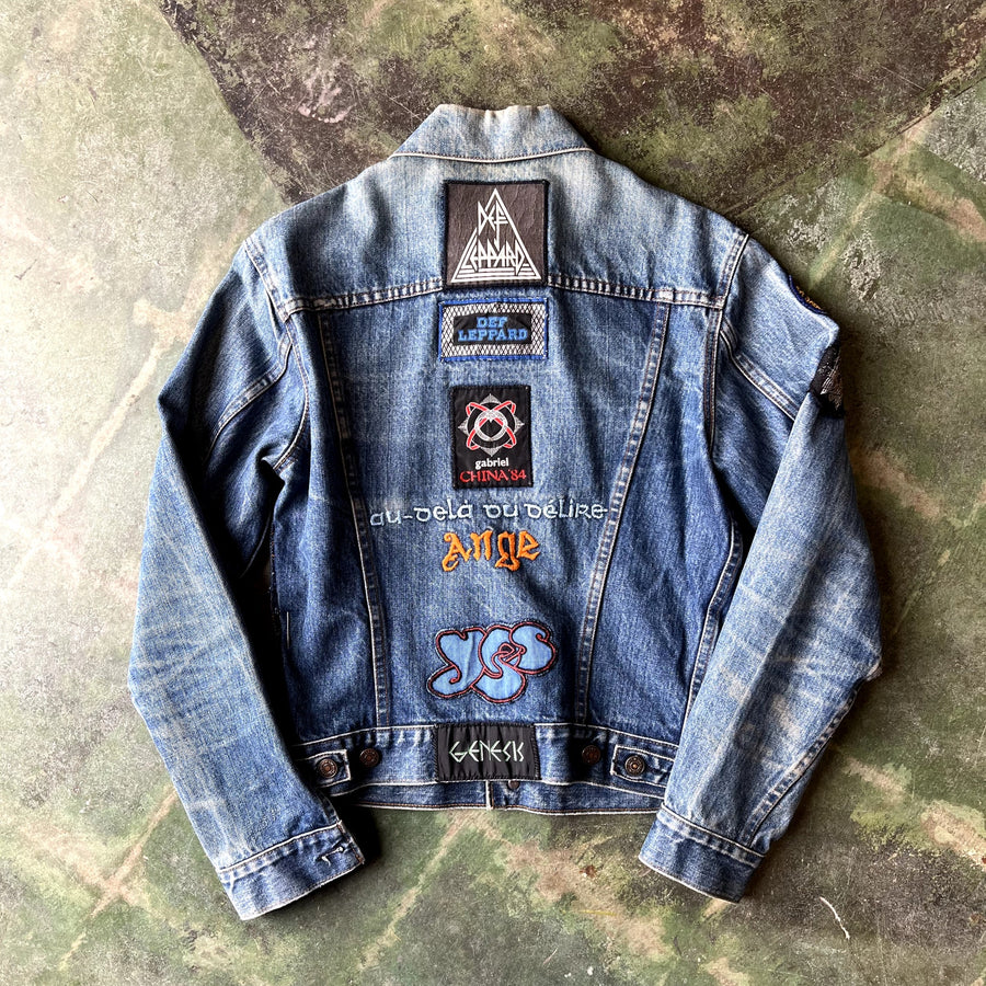 Vintage 1980s Levis Type 3 Denim Jacket Patchwork Medium