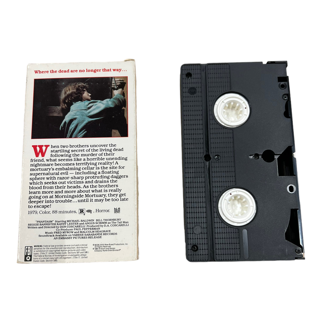 2005 COPY OF ‘PHANTASM (1979)’ HORROR VHS - 2000S