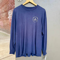 Vintage 90's Rock and Roll Hall of Fame and Museum Long sleeve Navy T-shirt Lrg