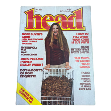 1977 ‘HEAD’ MAGAZINE SUPERBOWL CENTERFOLD JAN./FEB. EDITION VOL. 2 NO. 1 - 1970S