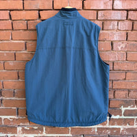 Vintage 90s Abercrombie and Fitch Blue Sherpa Lined Ski Vest XL