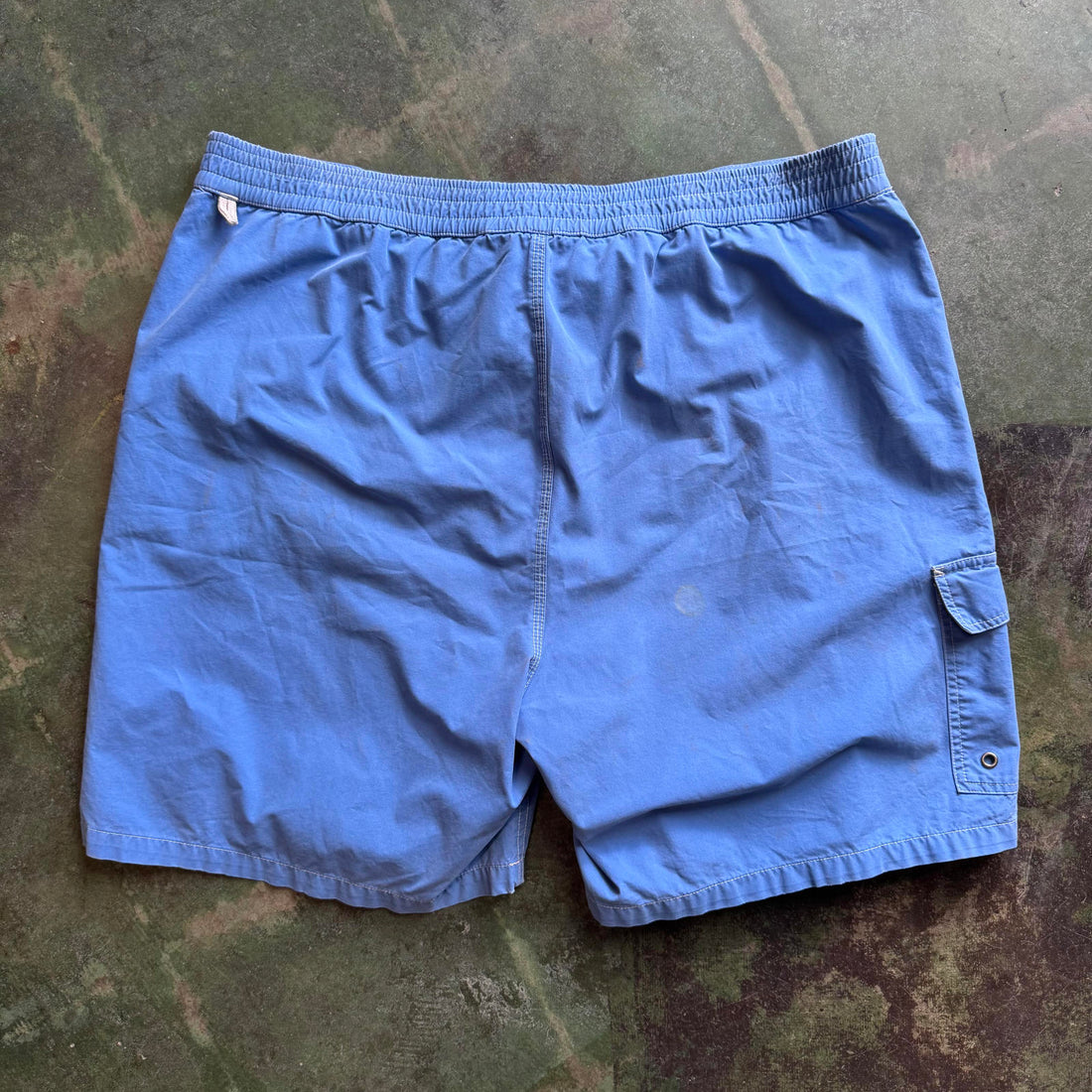 Vintage Ralph Lauren Big Pony Collection Polo Number 3 Blue Swim Trunks XXL