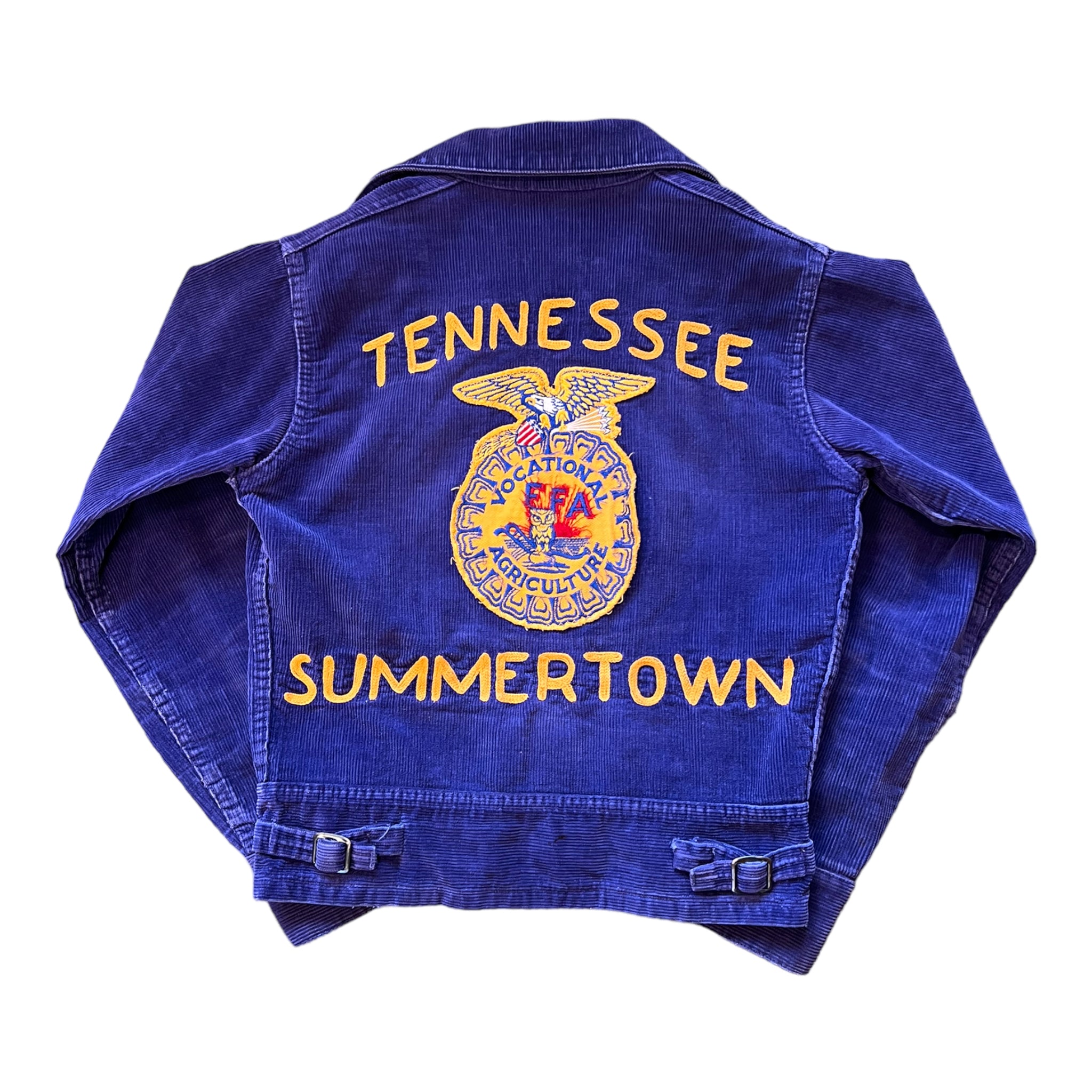 SUMMERTOWN FFA CORDUROY JACKET BLUE 'SMALL' - 1950S – poor taste