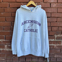 Vintage 90's Champion Made in USA Ascension Catholic HS Track Pullover Hoodie XL