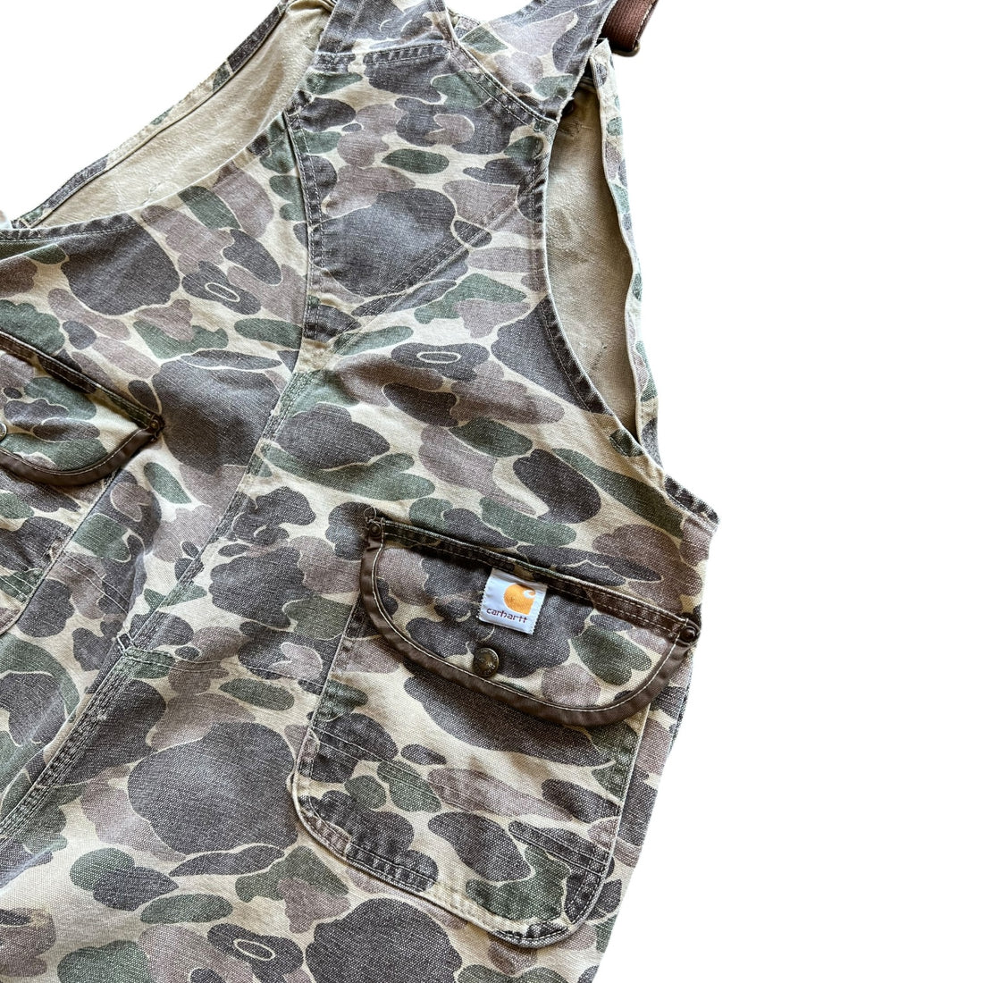 70’S CARHARTT HUNTING OVERALLS CAMO XLARGE- 1970S