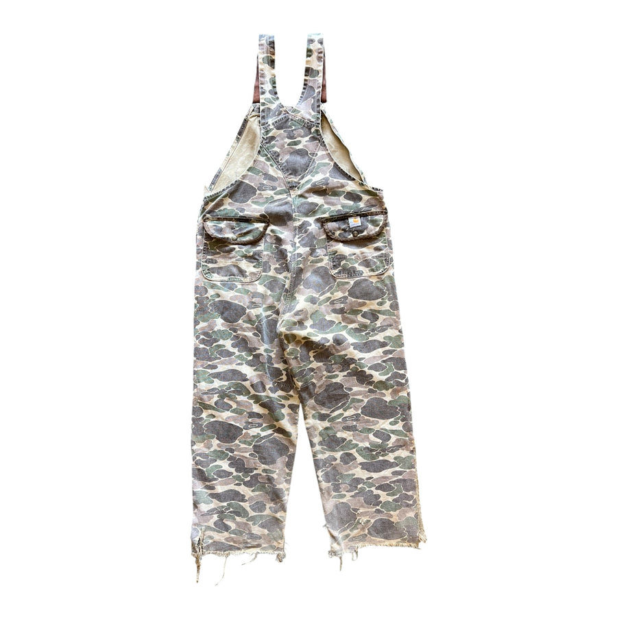 70’S CARHARTT HUNTING OVERALLS CAMO XLARGE- 1970S