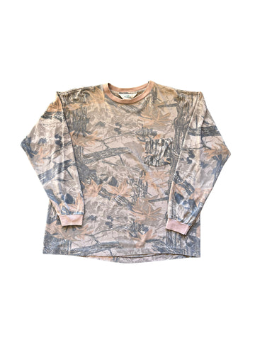 RED HEAD REAL TREE CAMO LONG SLEEVED T-SHIRT BROWN ‘XL’ - 1990S