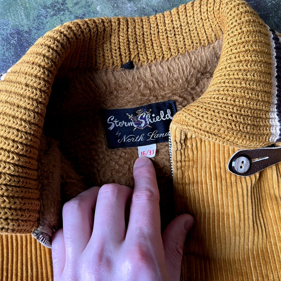 Vintage 1960s Storm Shield North Land Corduroy Lined Jacket