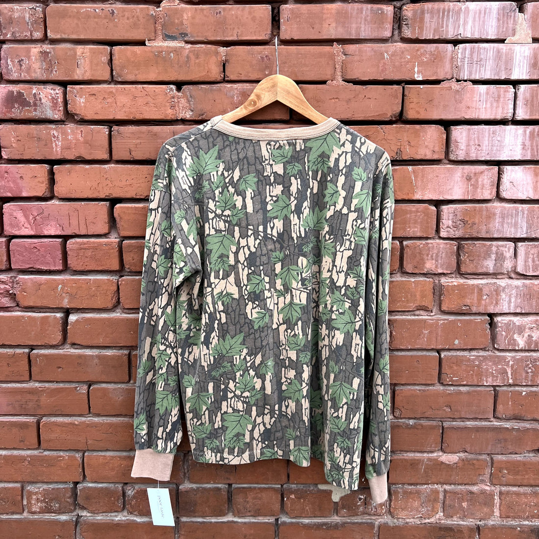Vintage 1980s Single Stitch Realtree Camo Long Sleeve T Shirt Large