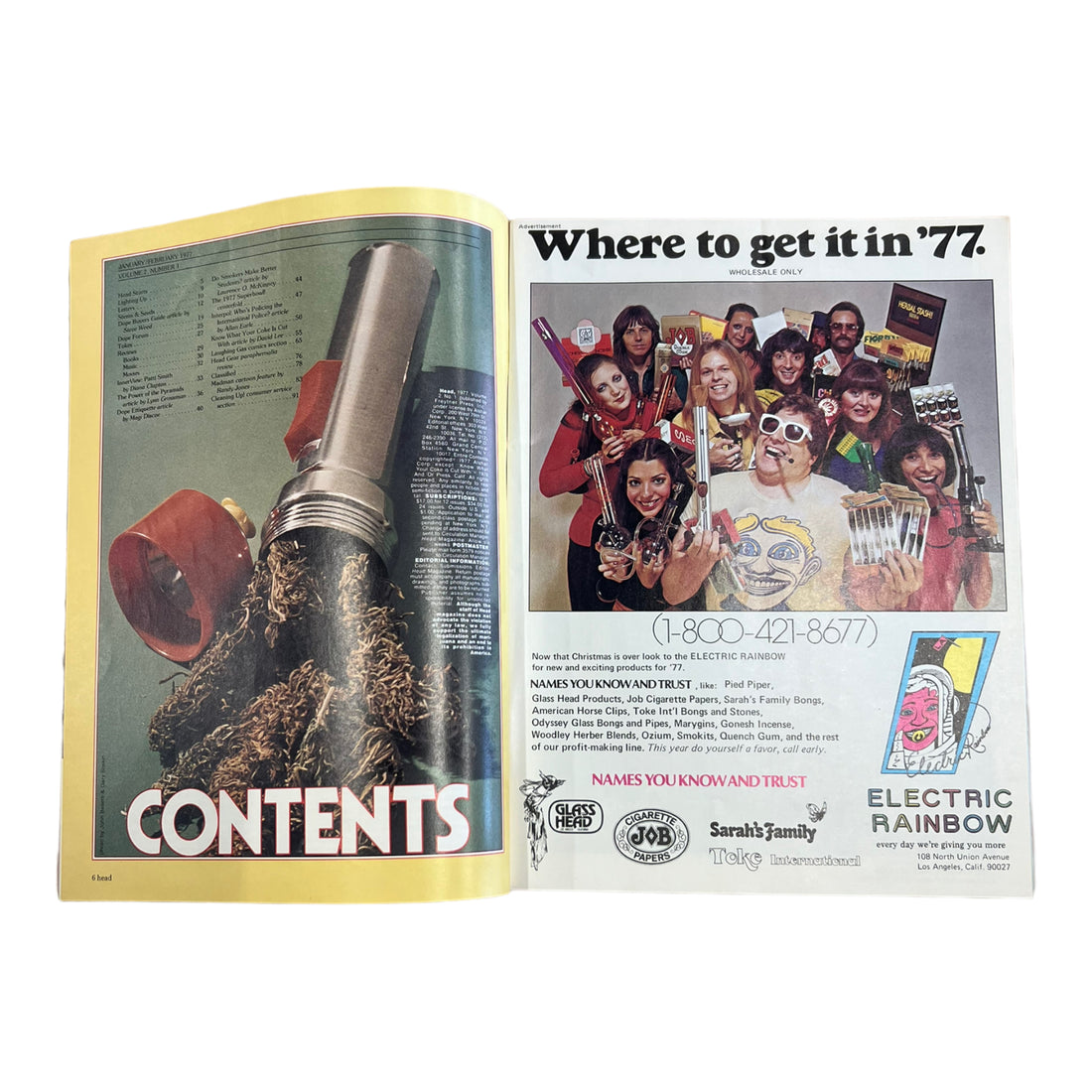 1977 ‘HEAD’ MAGAZINE SUPERBOWL CENTERFOLD JAN./FEB. EDITION VOL. 2 NO. 1 - 1970S