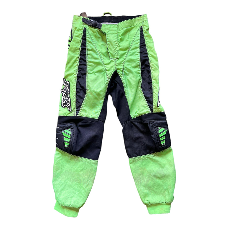 Y2K FOX RACING PANTS LIME GREEN ‘SMALL’ - 2000S