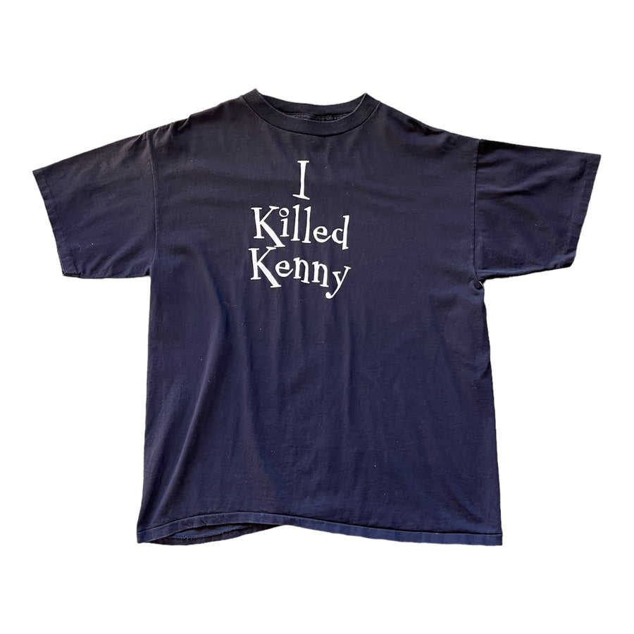 SOUTH PARK “I KILLED KENNY” FASHION VICTIM T-SHIRT BLACK ‘XL’ - 1990S