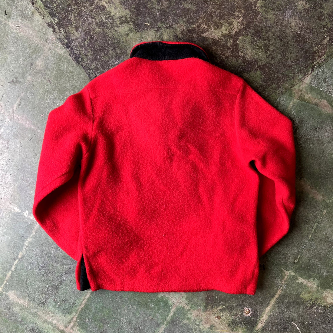 Vintage 1950s McGregor Fleece Quarter Zip Medium Red