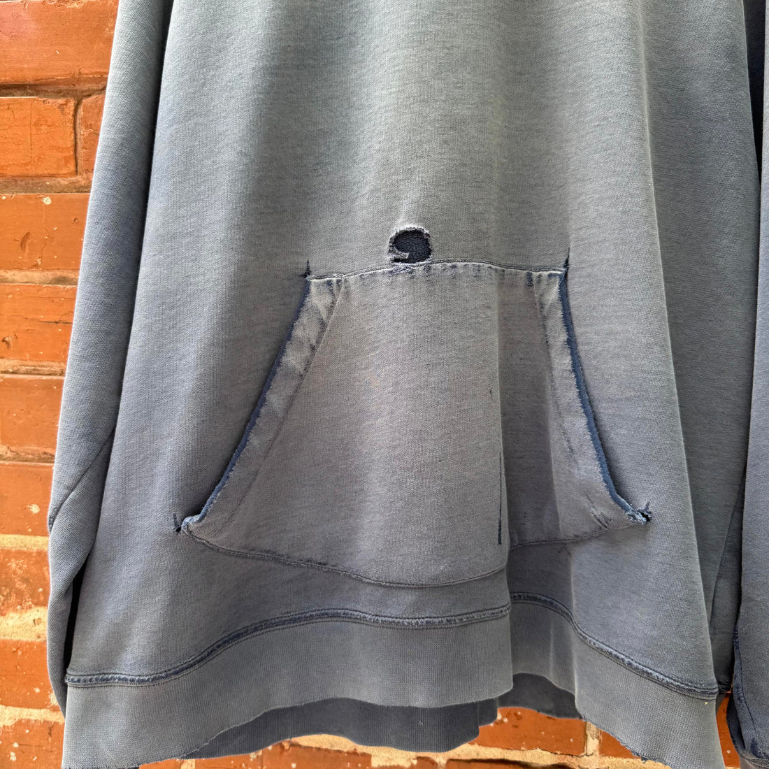 Vintage 2000's Faded Thrashed Navy Nike Pullover Essentials Hoodie XL