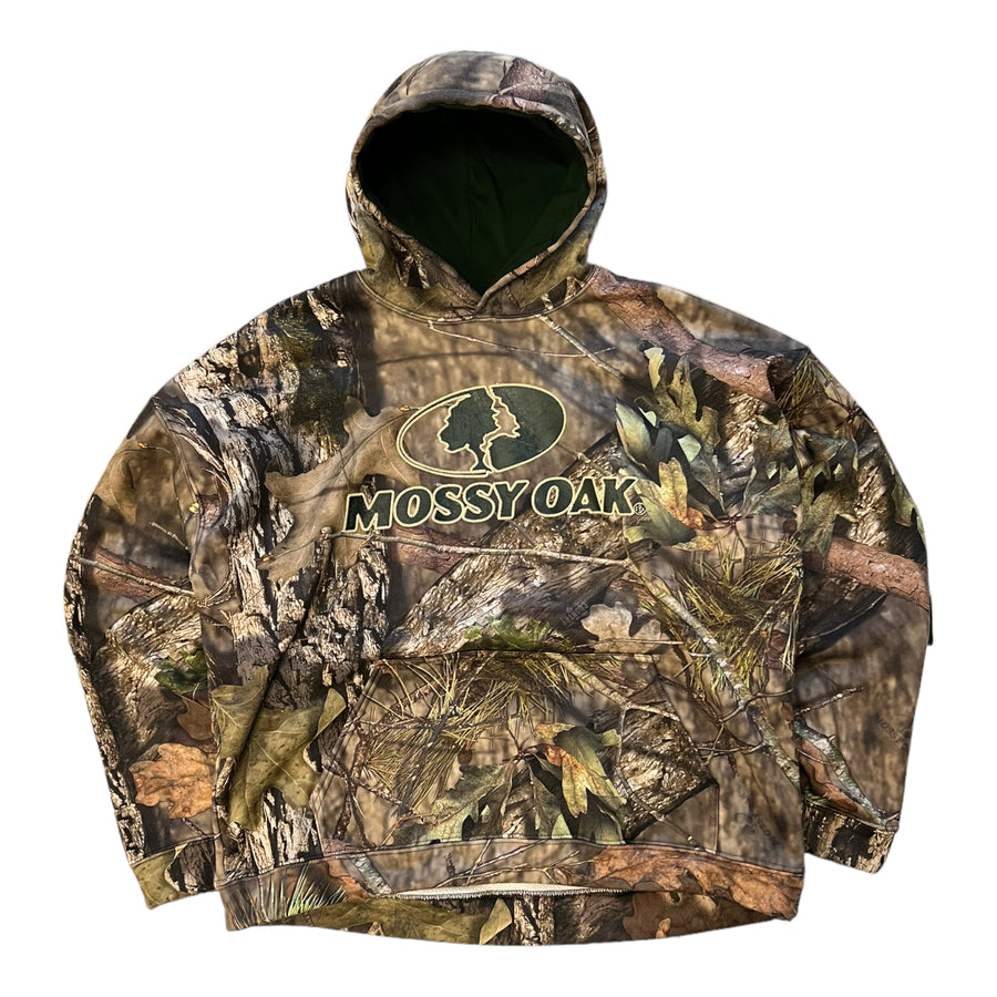 MOSSY OAK HOODIE GREEN CAMO XL - 2000S