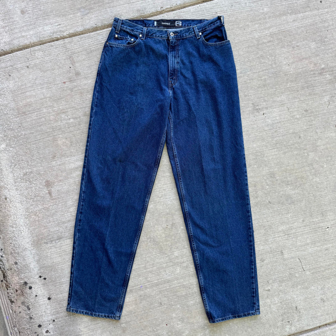 Vintage 90's Levi's Silver Tab Loose Dark Wash Baggy Skater Denim Men's 38 x 38