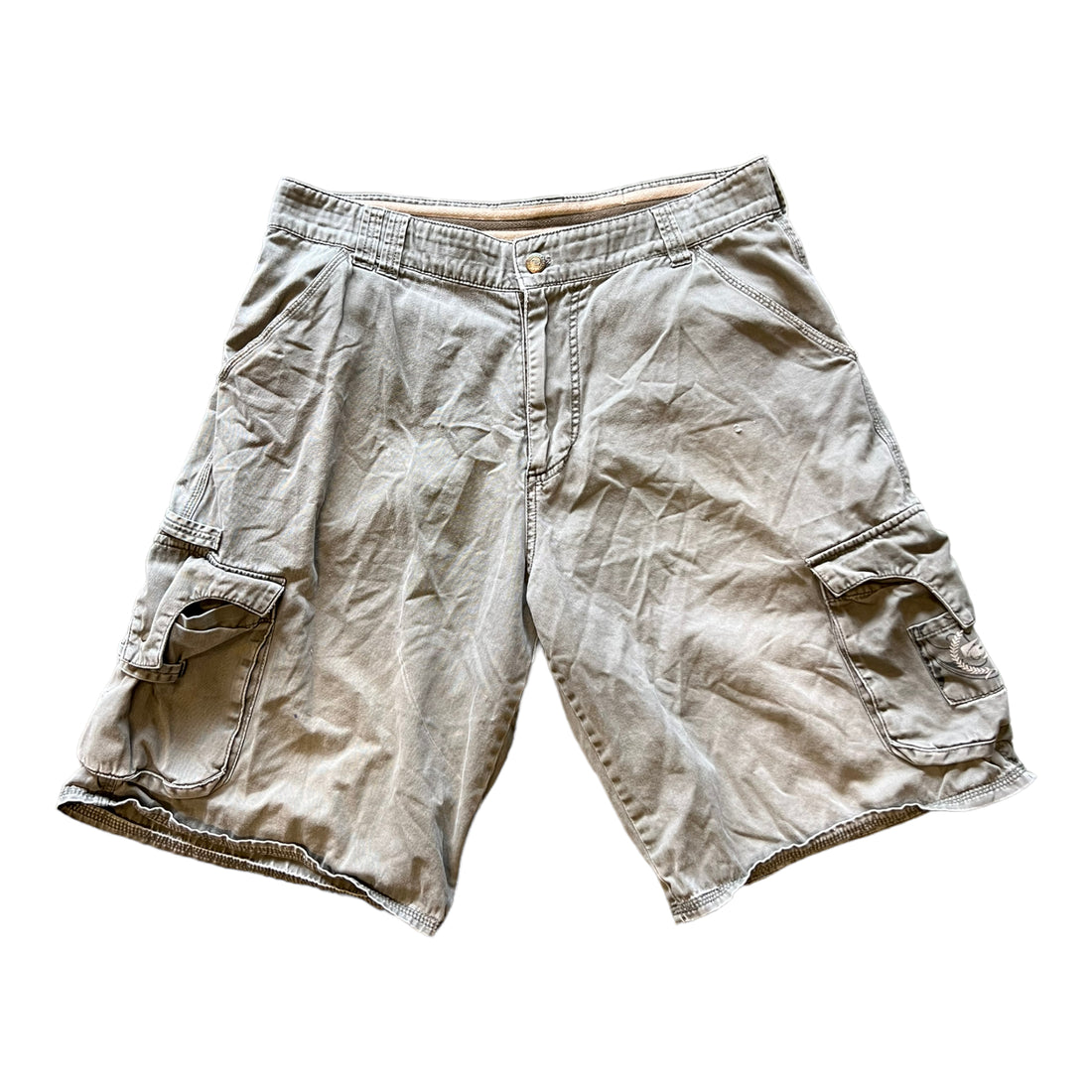 Y2K LIZZARD CARGO SHORTS GREEN ‘35’ - 2000S