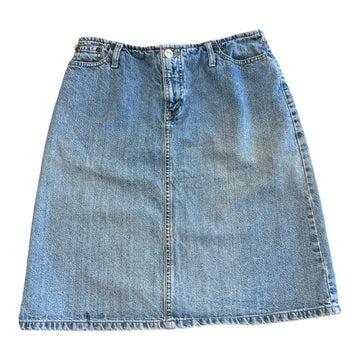 Y2K MOSSIMO LOW RISE MIDI SKIRT DENIM ‘30’ - 2000S