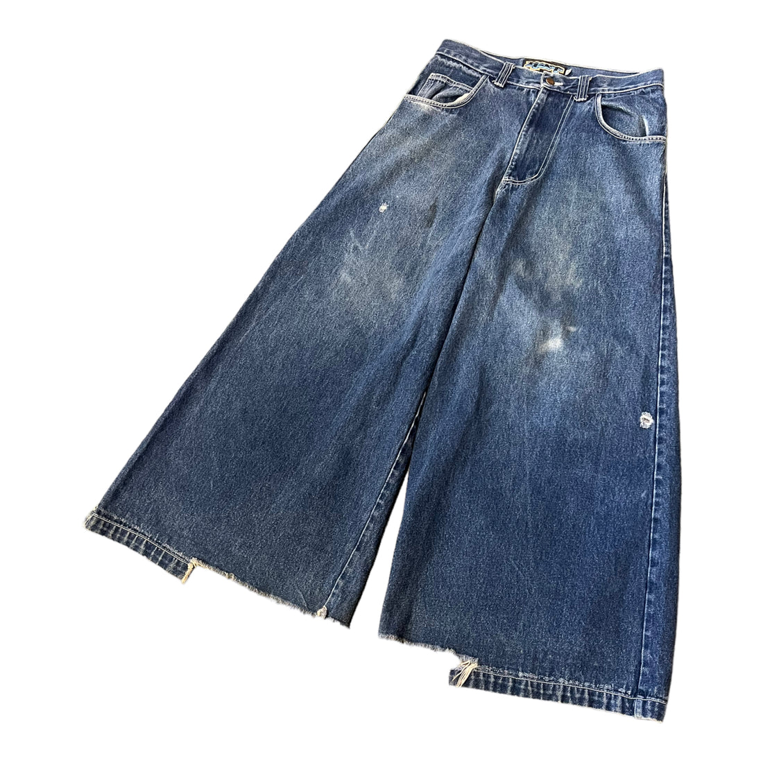 GAT BRAND BAGGY WIDE LEG JEANS BLUE ‘32X26’ - 1990S