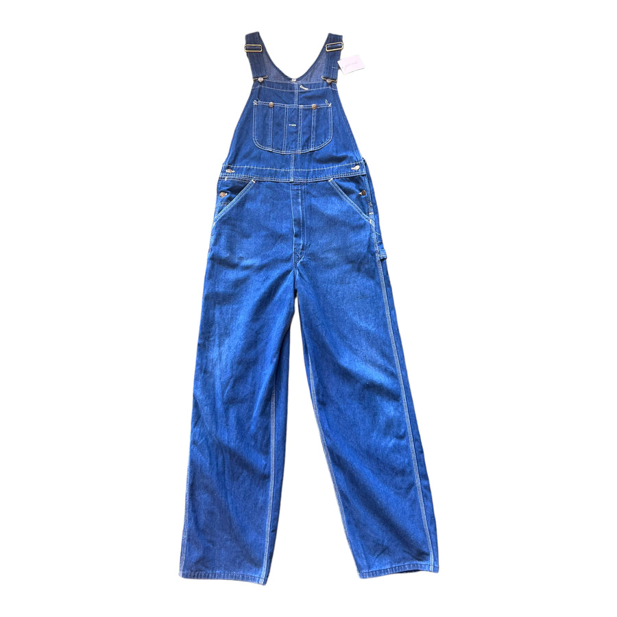 80’S ROEBUCKS DENIM OVERALLS MEDUIM WASH ‘36X34’ - 1980S