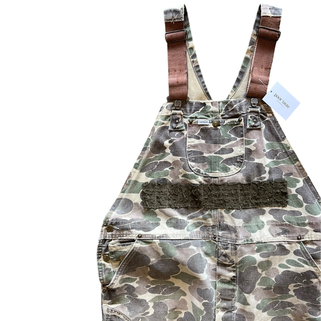 70’S CARHARTT HUNTING OVERALLS CAMO XLARGE- 1970S