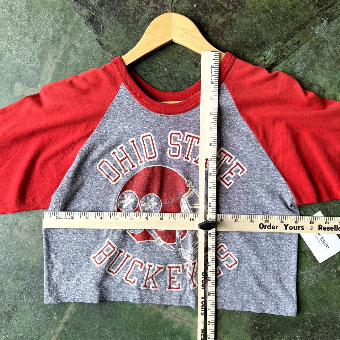 Vintage 1980s Single Stitch Ohio State Buckeyes Shirt Crop