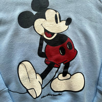 80’S DISNEY MICKEY MOUSE SWEATSHIRT BABY BLUE LARGE - 1980S