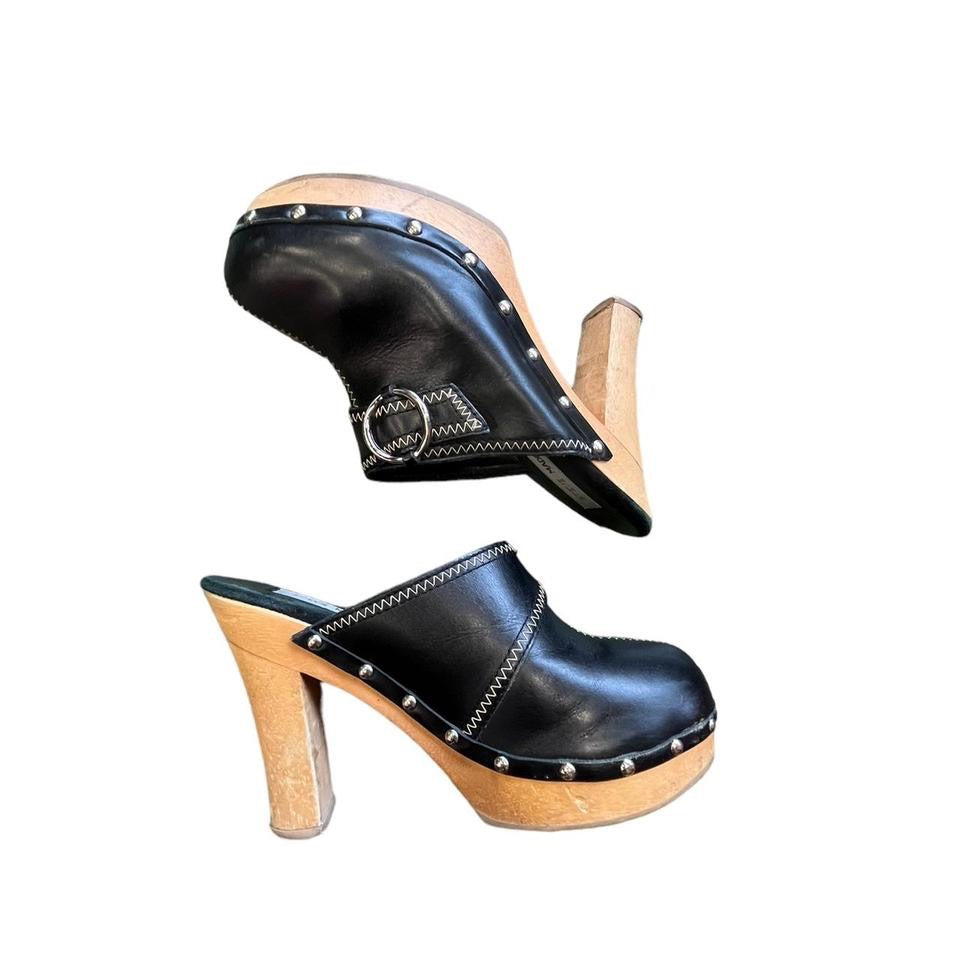 Y2K STEVE MADDEN CLOGS BLACK ‘7’ - 2000S