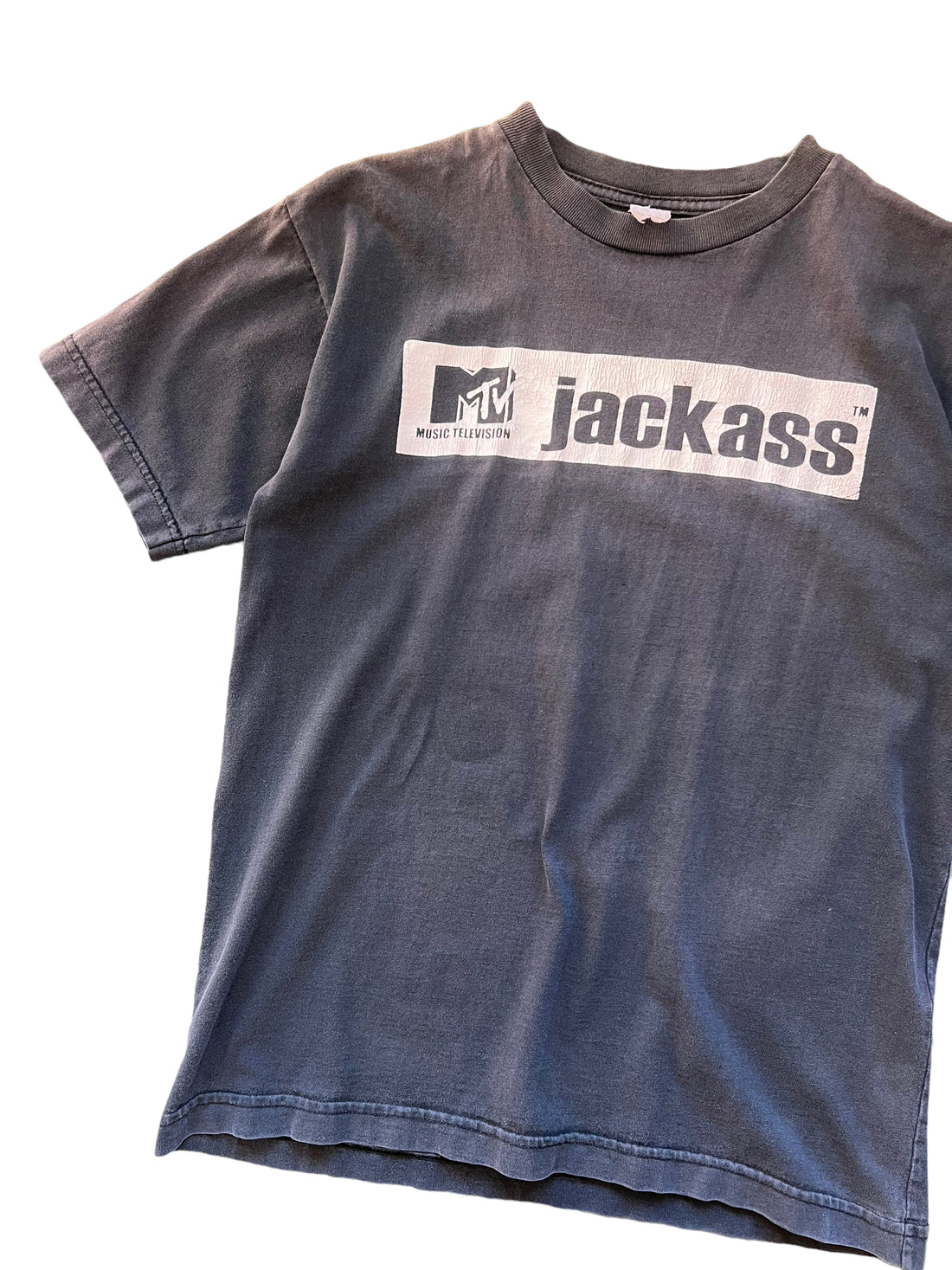 MTV’S JACKASS FADED BLACK T-SHIRT ‘SMALL’ - 2000S