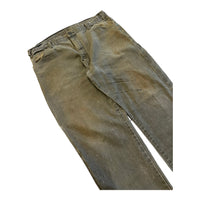 DICKIE’S DISTRESSED WORK PANTS FADED GREEN 38X29 - 2000S