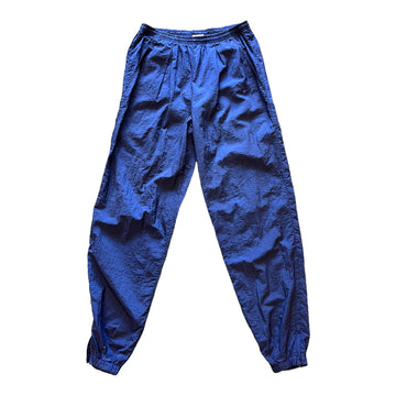 Y2K NIKE ANKLE ZIP TRACK PANTS NAVY ‘SMALL’ - 2000S