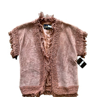 70’S LEROY SUEDE VEST COCOA SMALL - 1970S