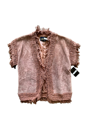 70’S LEROY SUEDE VEST COCOA SMALL - 1970S