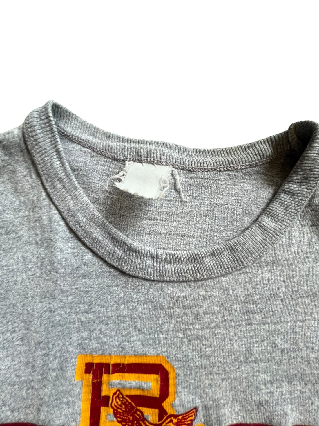 1970 COTTON BOWL TEE HEATHER GREY SMALL - 1970S