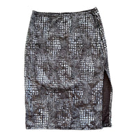 90S SYRUP REPTILE MIDI SKIRT BLUE 'SMALL'