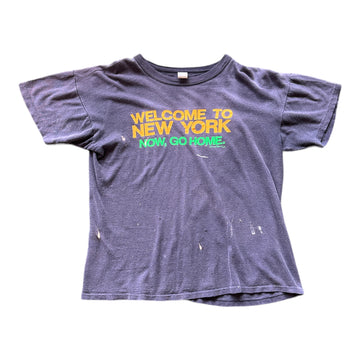 1984 “WELCOME TO NEW YORK” T-SHIRT BLACK ‘SMALL’ - 1980S