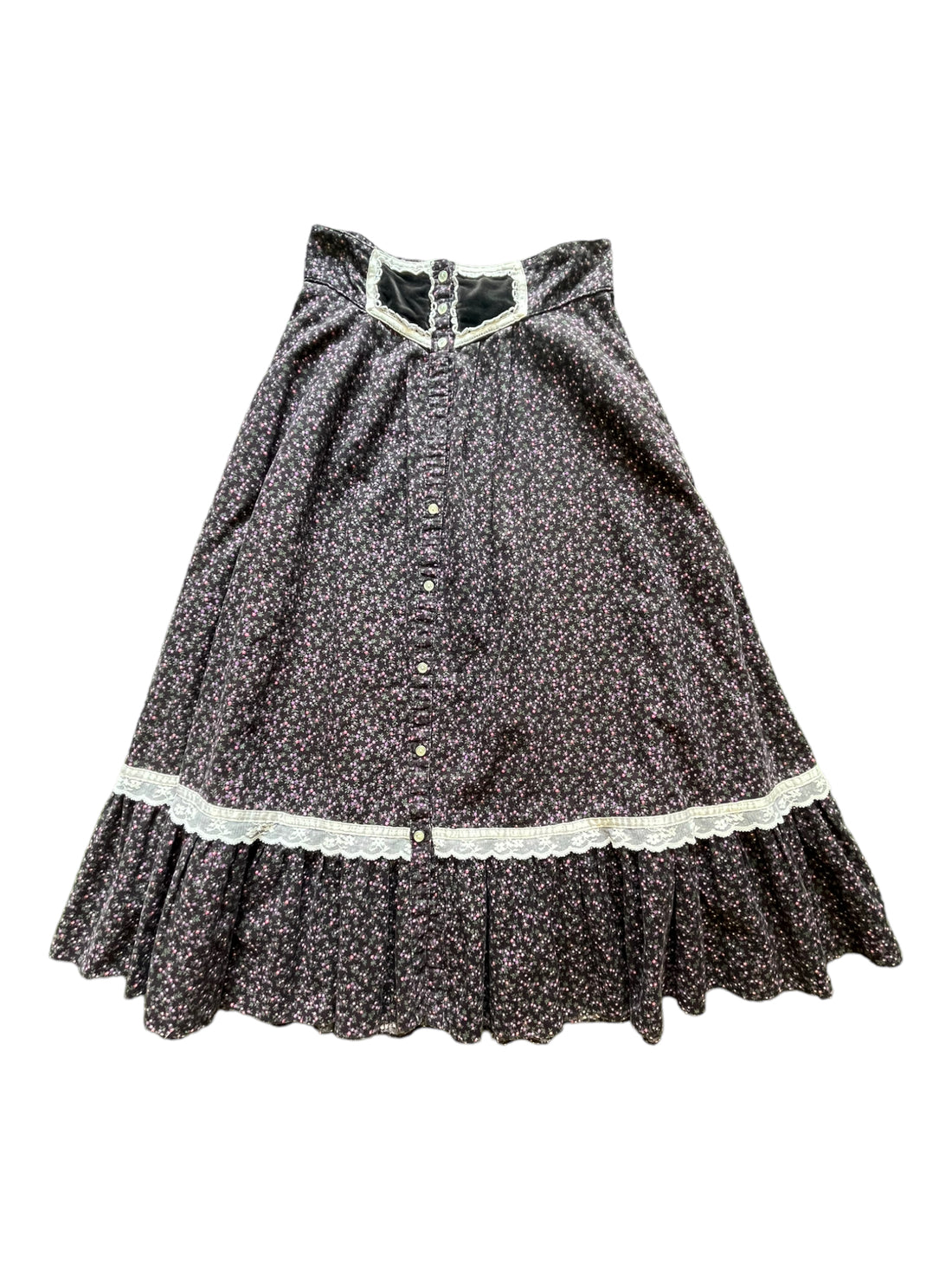 90’S PRAIRIE MAXI SKIRT VIOLET '7' - 1990S