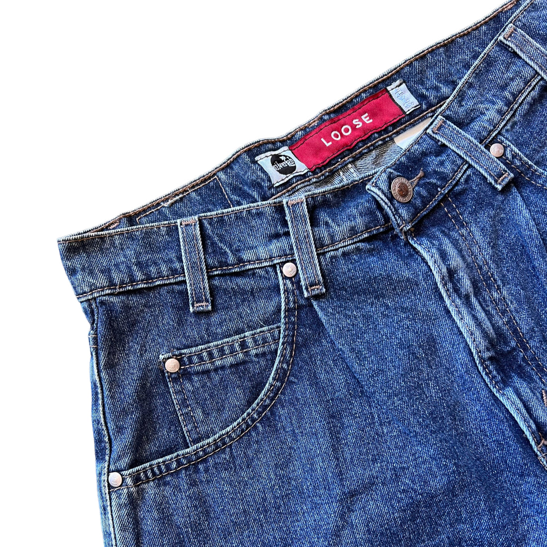 LEVI’S SILVER TAB “LOOSE” BAGGY SHORTS BLUE ‘32 WAIST’ - 2000S