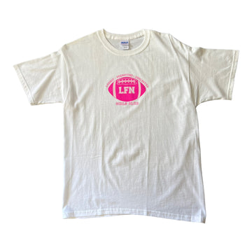 Y2K LONELY FORGOTTEN NEGLECTED GIRLS TEE WHITE 'LARGE' - 2000S