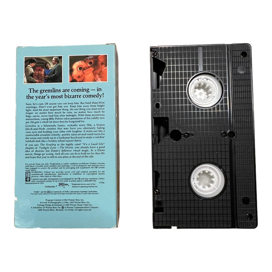 1985 ‘GREMLINS’ COMEDY VHS - 1980S