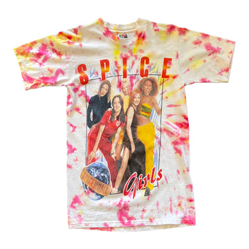 Y2K SPICE GIRLS SPICEWORLD BAND TEE TIE DYE ‘SMALL’ - 2000S